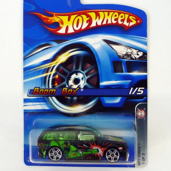 Hot Wheels Boom Box #076 Spy Force 1 of 5 Black Die-Cast Car 2006 - Picture 1 of 1
